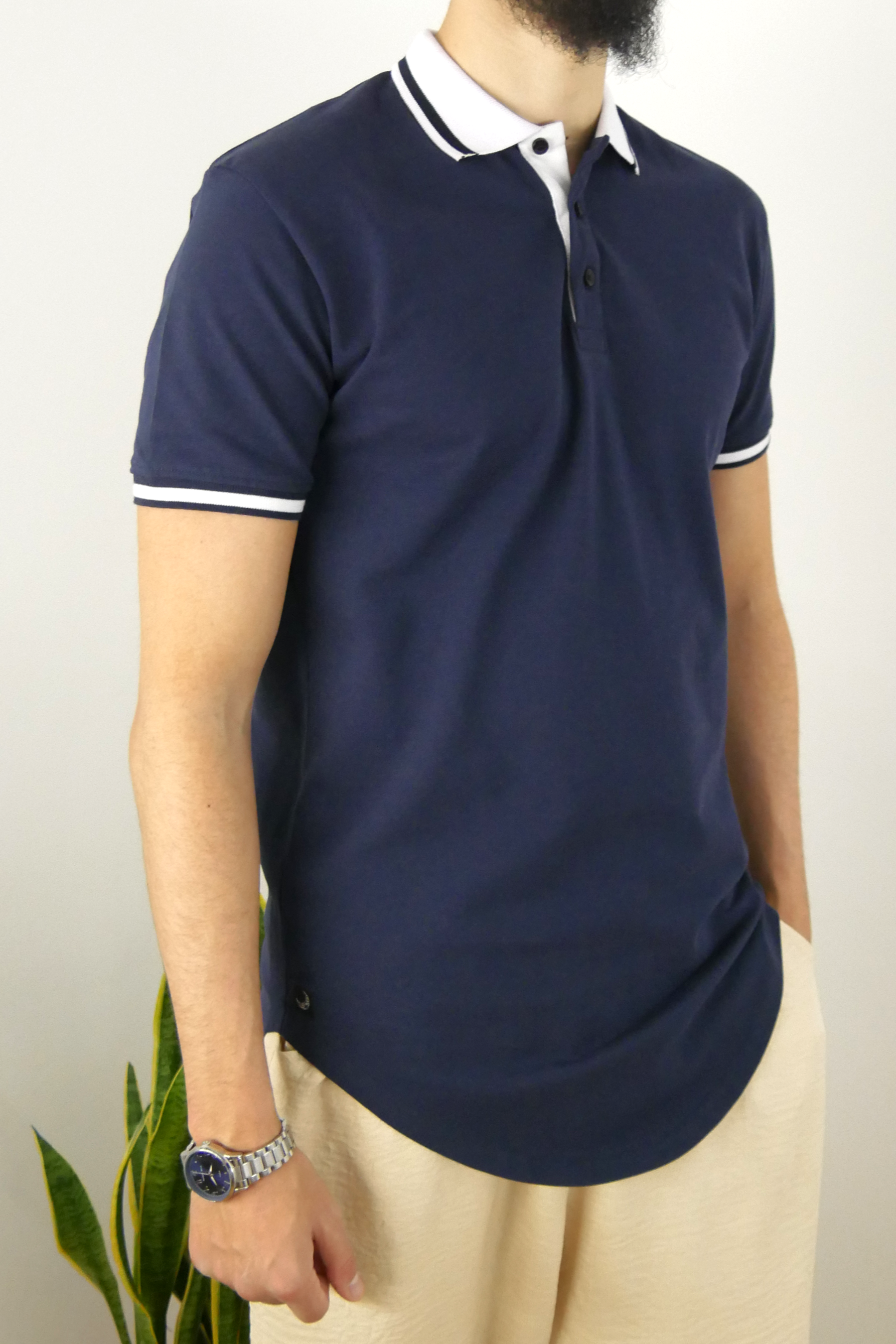 Polo manches courtes - Bleu