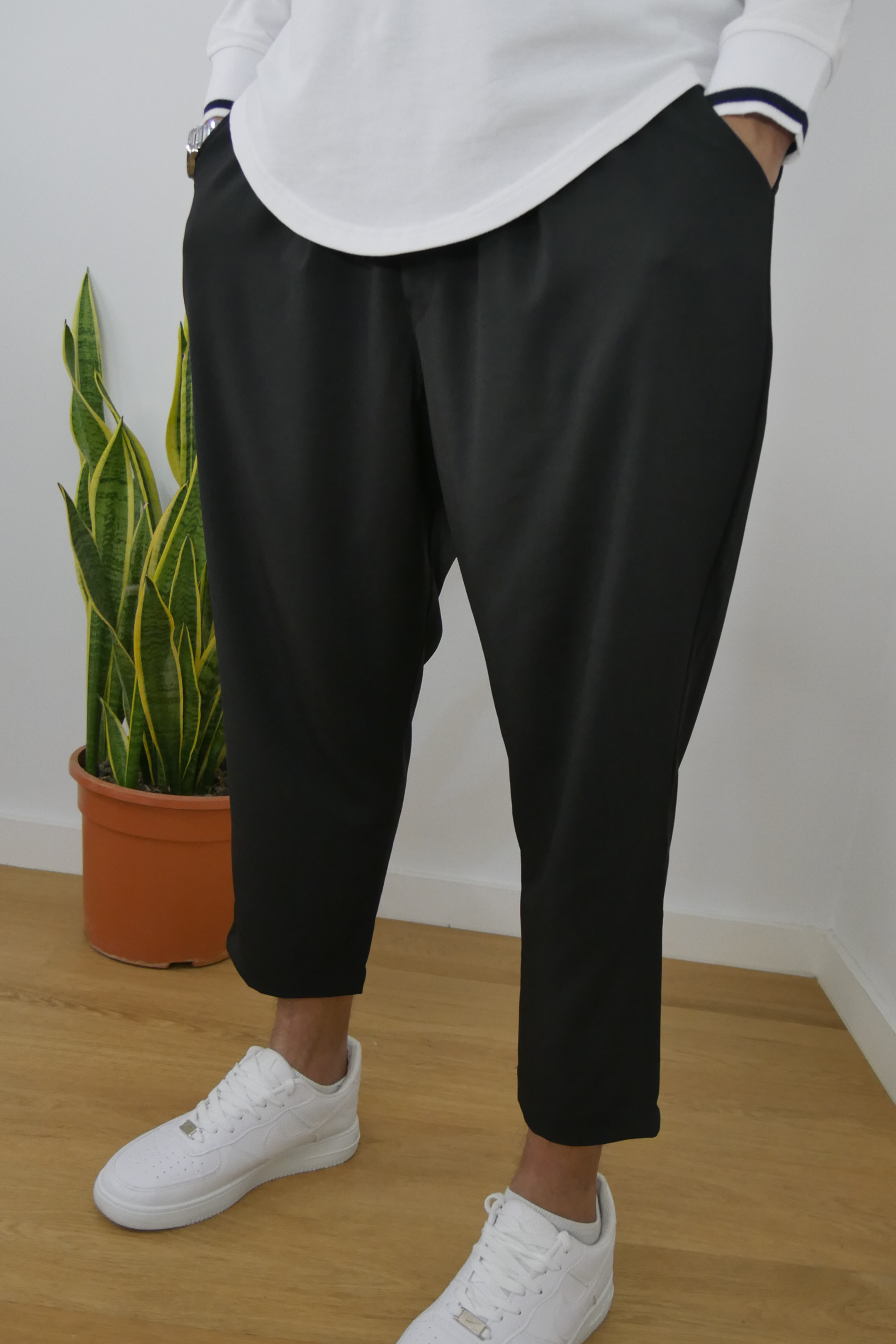 Sarouel Lin classique - noir