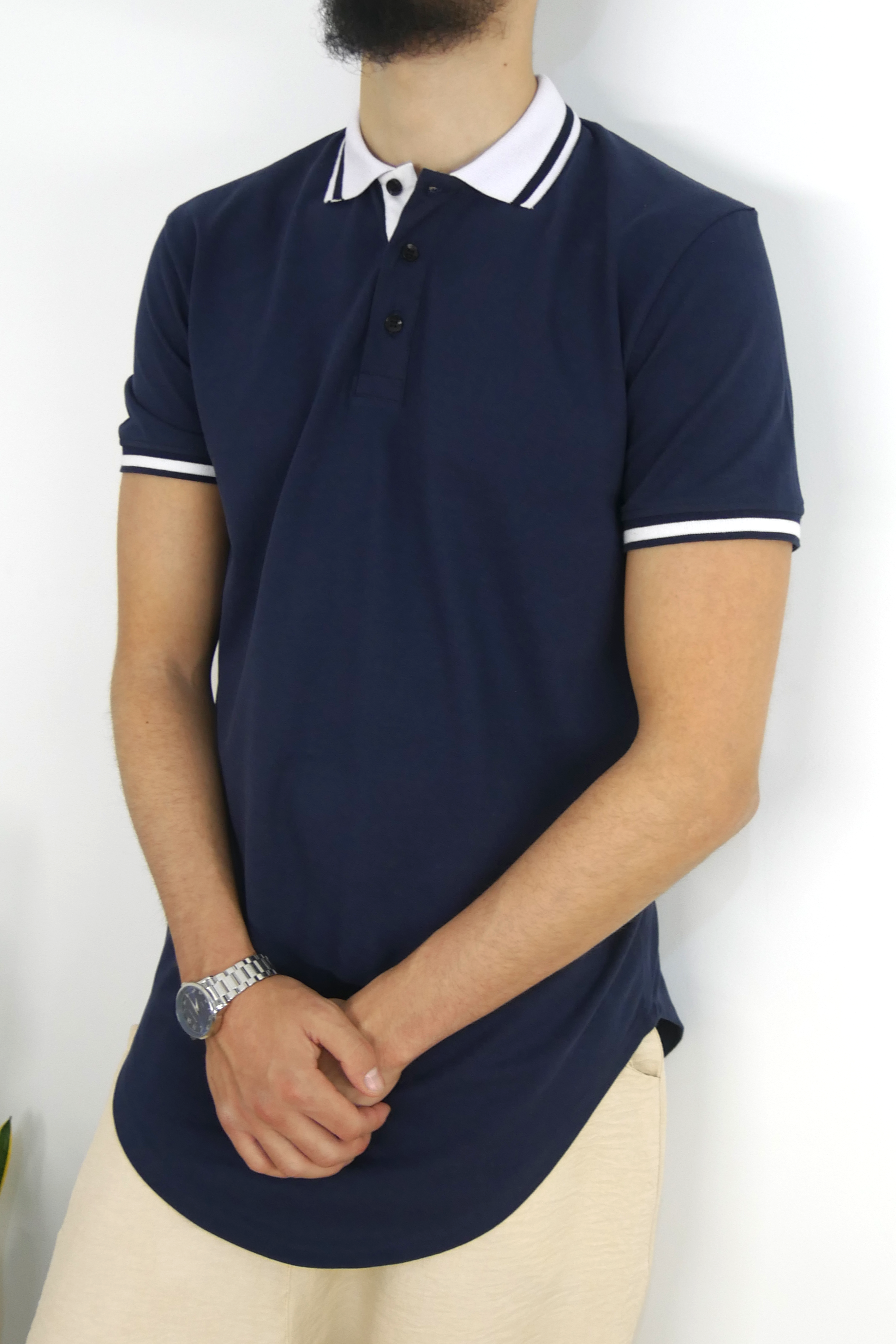 Polo manches courtes - Bleu