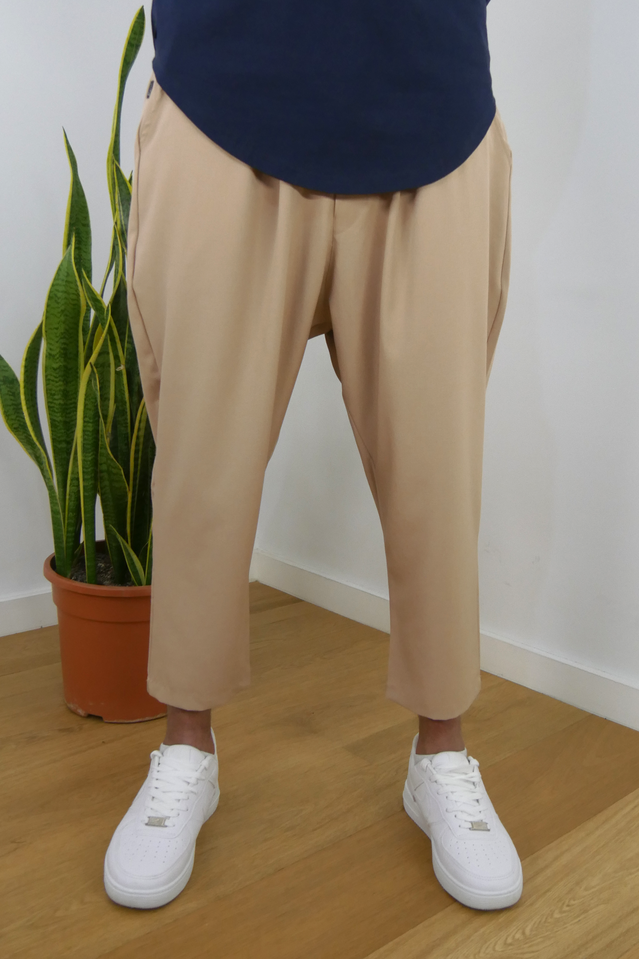 Sarouel Lin classique - beige