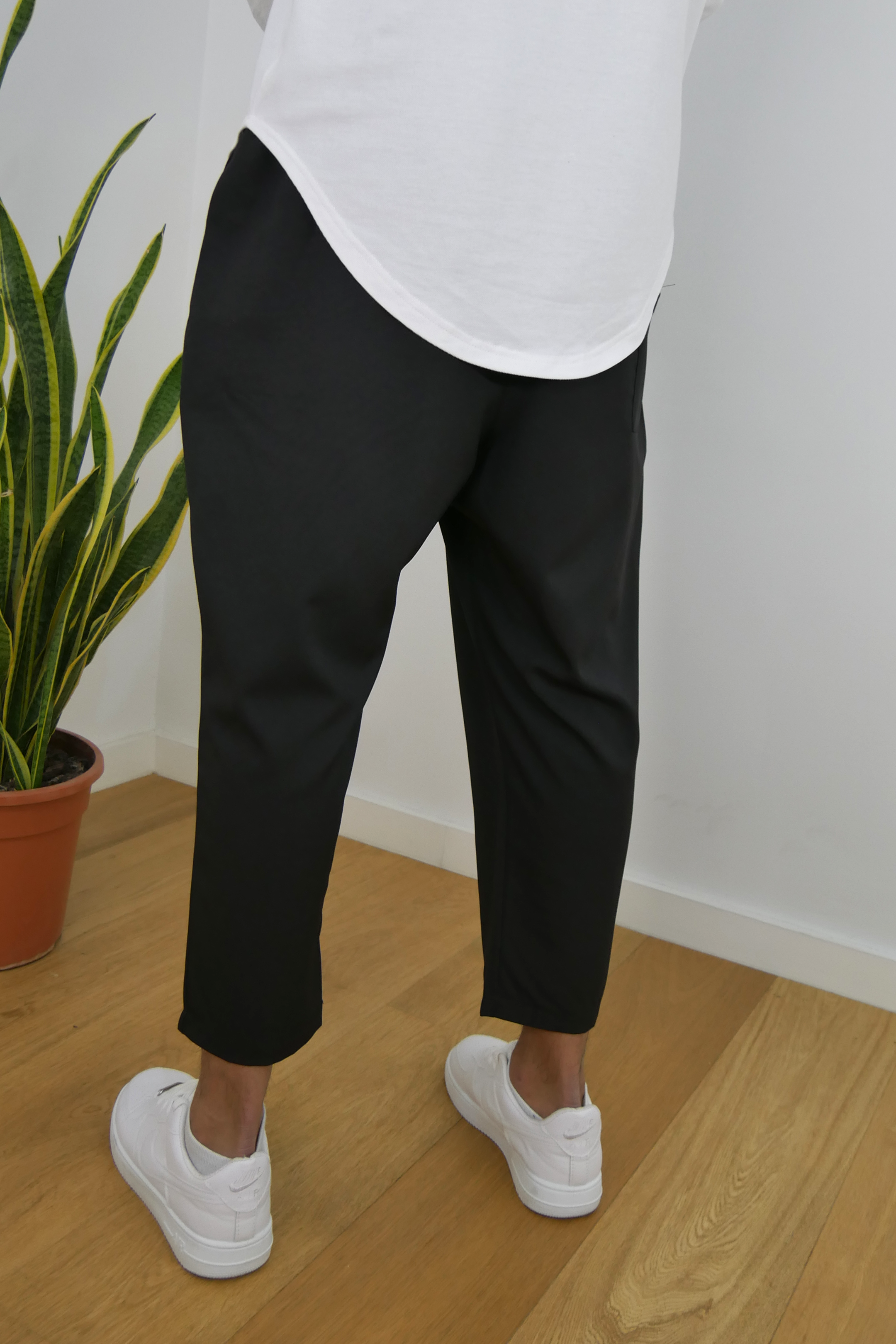 Sarouel Lin classique - noir
