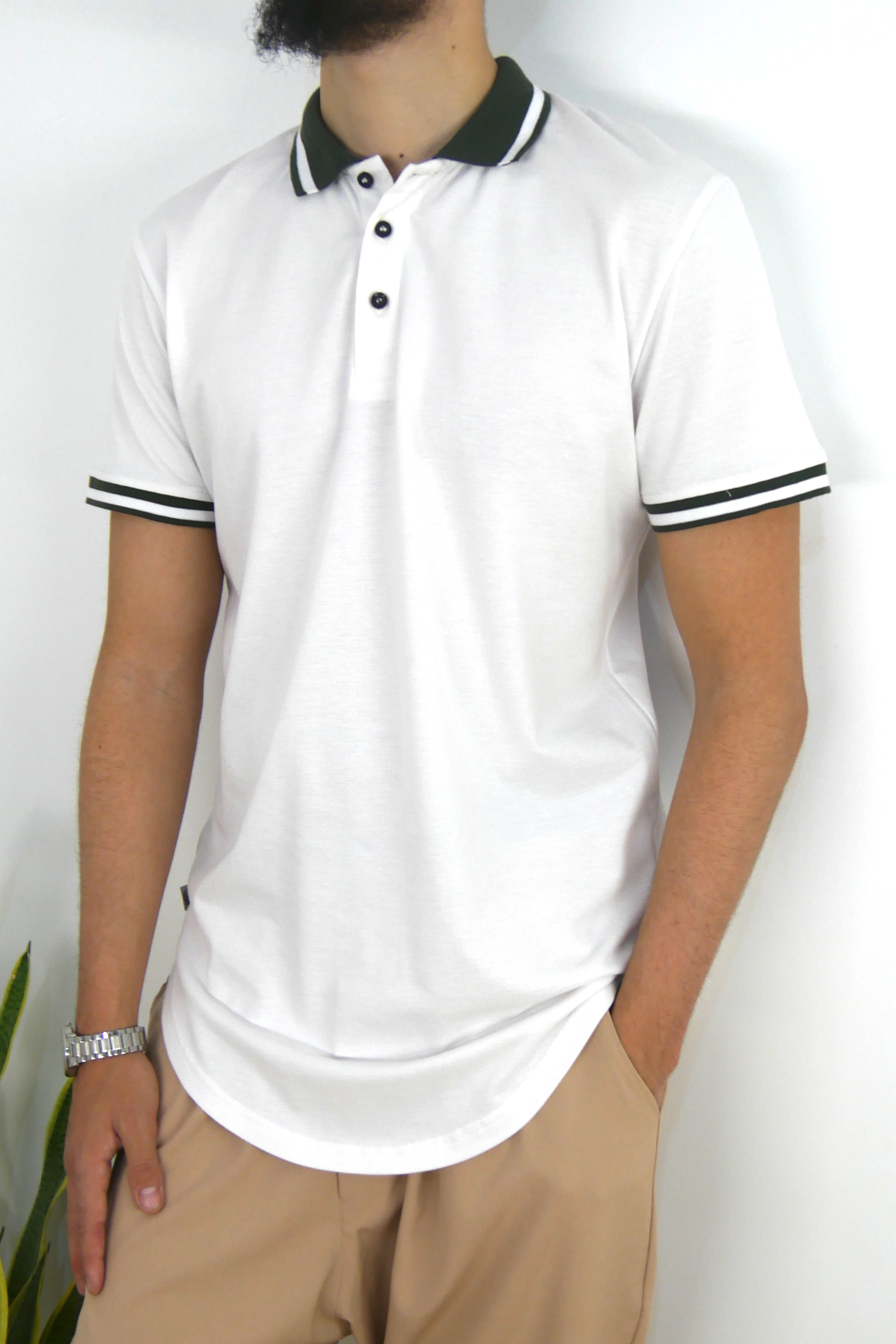 Polo manches courtes - blanc